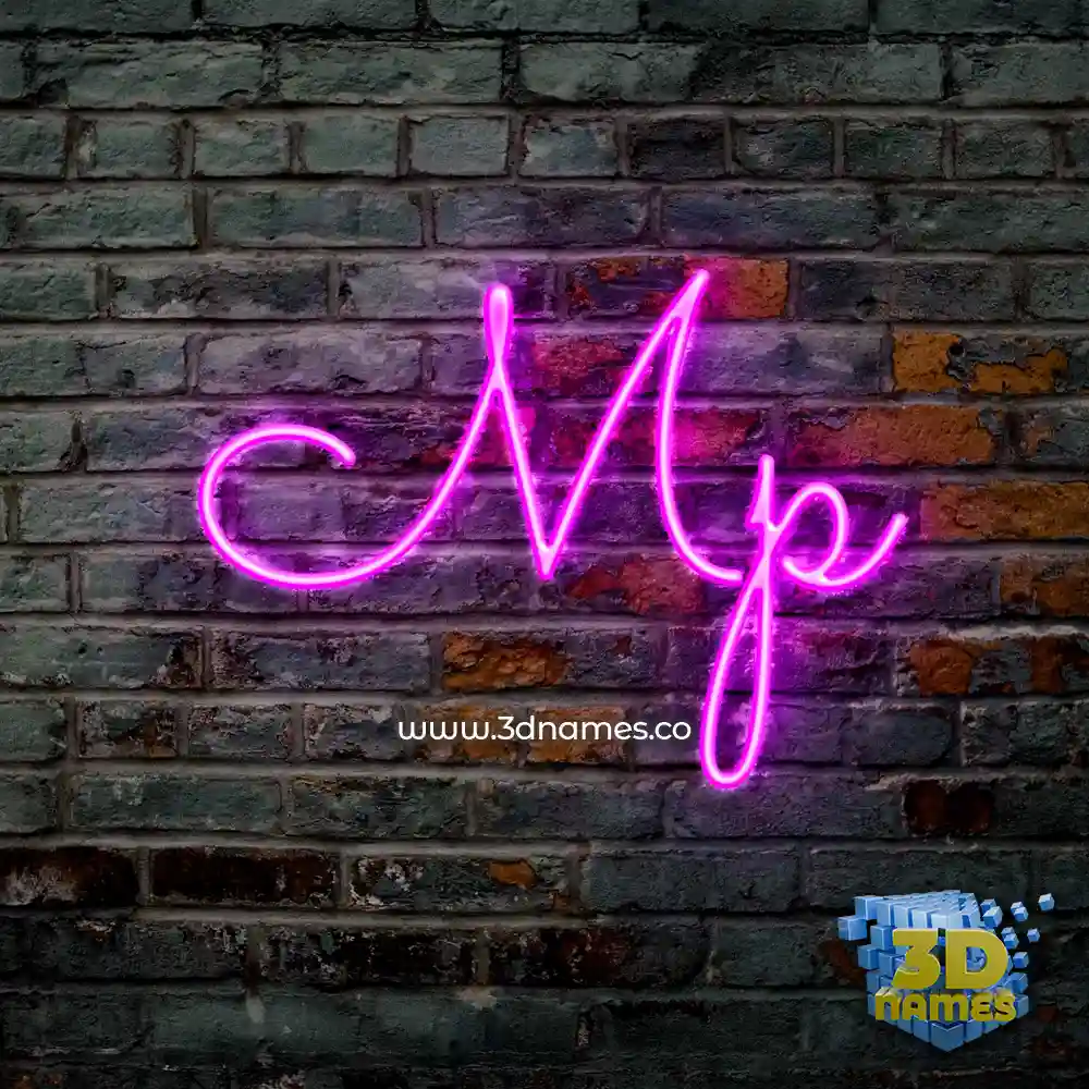 mp in Pink Neon style - 3D name wallpaper mp in Pink Neon style - 3D name wallpaper