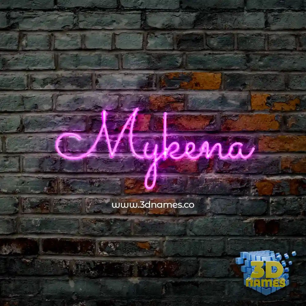 mykena in Pink Neon style - 3D name wallpaper mykena in Pink Neon style - 3D name wallpaper