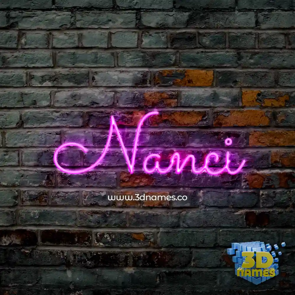 nanci in Pink Neon style - 3D name wallpaper nanci in Pink Neon style - 3D name wallpaper