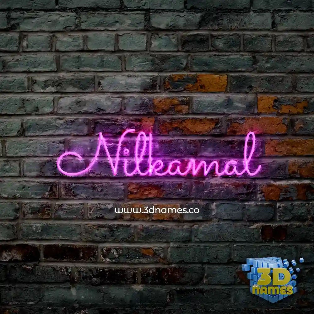 nilkamal in Pink Neon style - 3D name wallpaper nilkamal in Pink Neon style - 3D name wallpaper