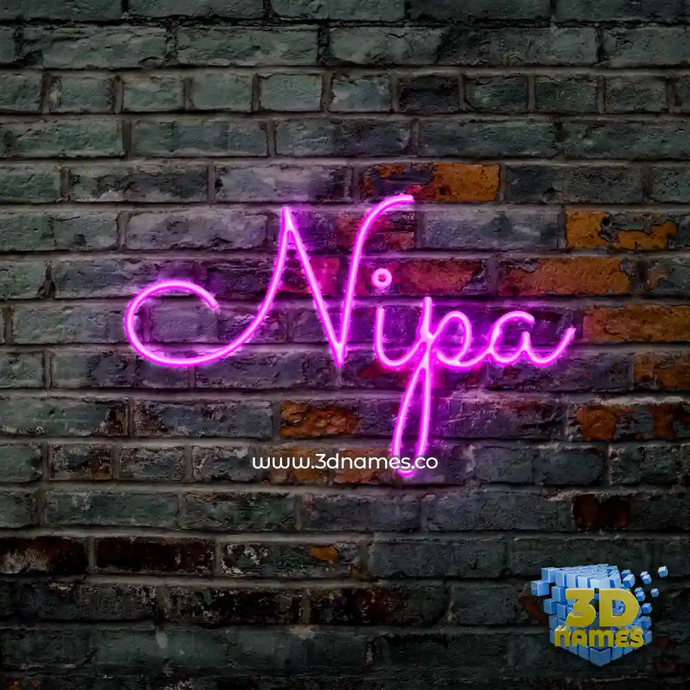nipa in Pink Neon style - 3D name wallpaper nipa in Pink Neon style - 3D name wallpaper