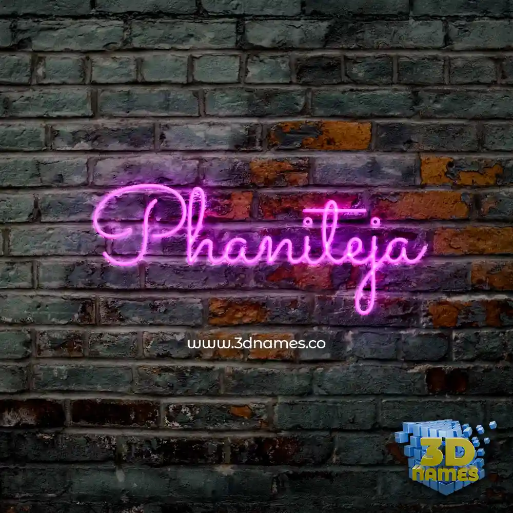 phaniteja in Pink Neon style - 3D name wallpaper phaniteja in Pink Neon style - 3D name wallpaper