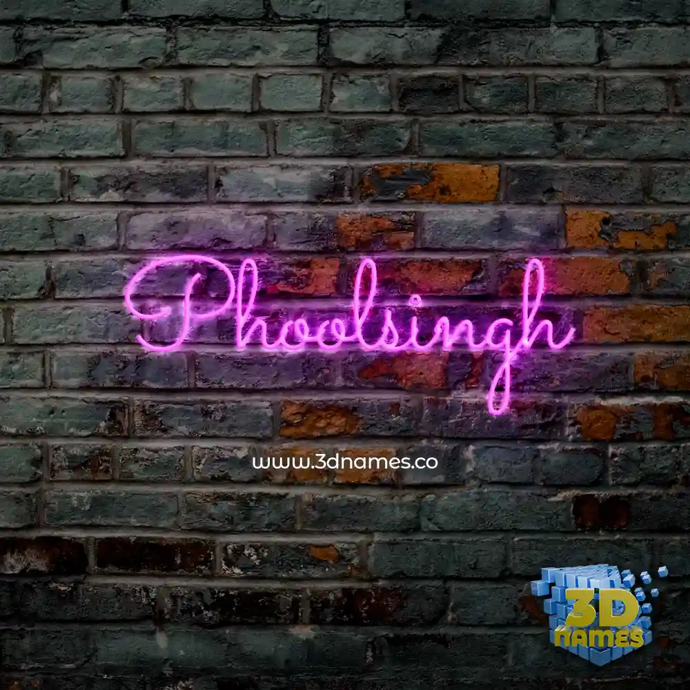 phoolsingh in Pink Neon style - 3D name wallpaper phoolsingh in Pink Neon style - 3D name wallpaper