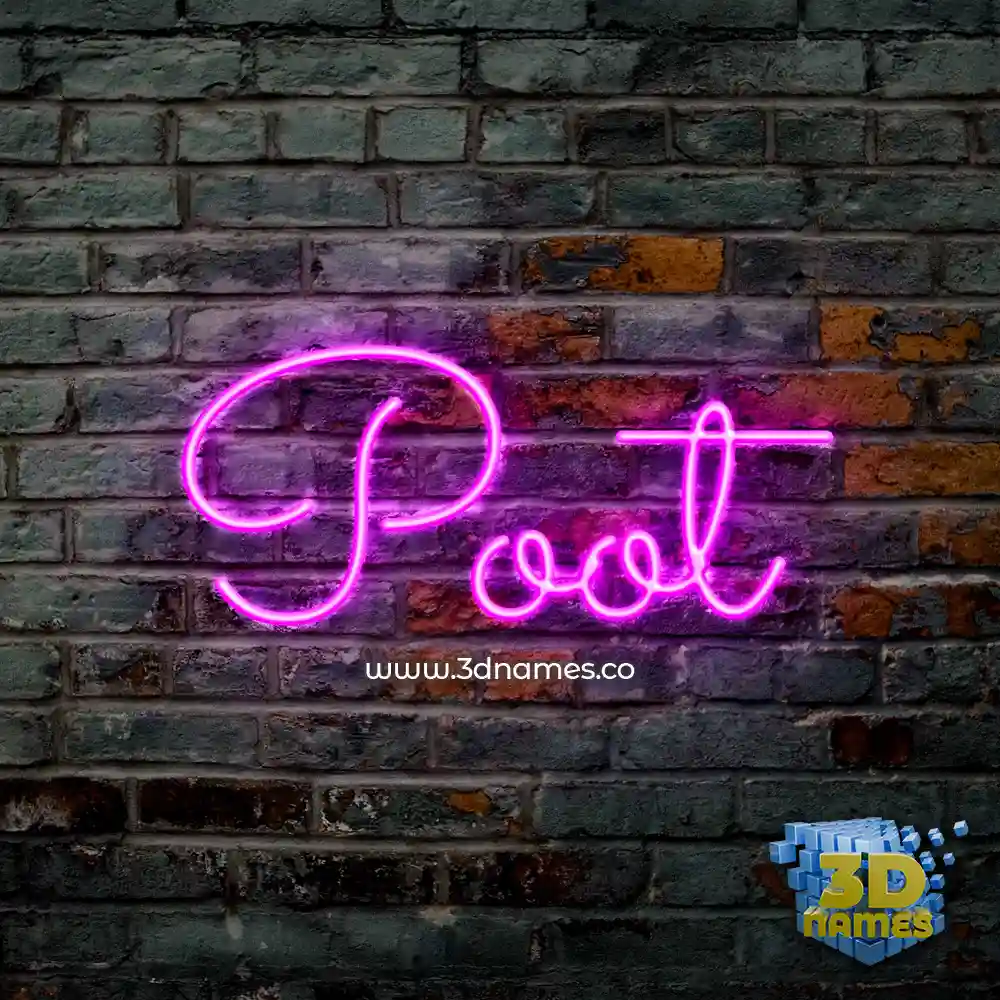 poot in Pink Neon style - 3D name wallpaper poot in Pink Neon style - 3D name wallpaper