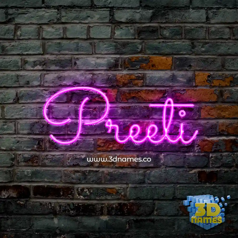 preeti in Pink Neon style - 3D name wallpaper preeti in Pink Neon style - 3D name wallpaper