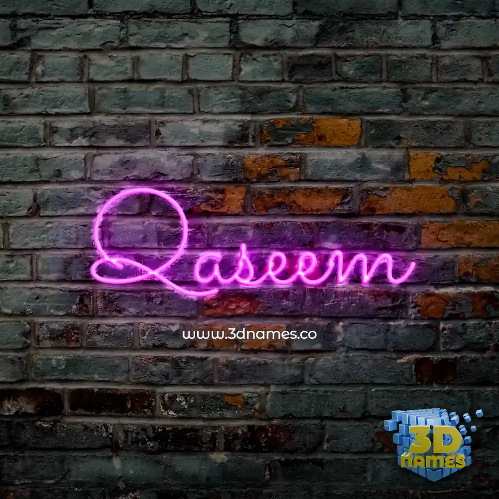 qaseem in Pink Neon style - 3D name wallpaper qaseem in Pink Neon style - 3D name wallpaper