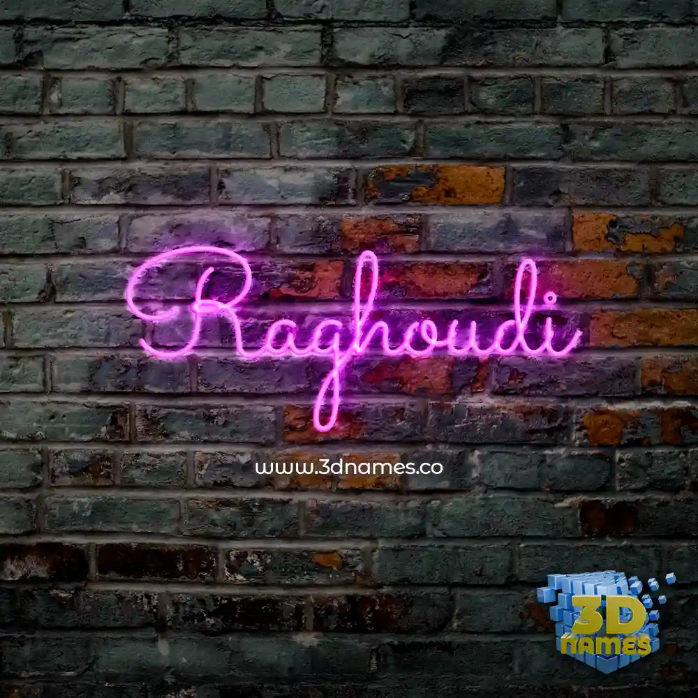 raghoudi in Pink Neon style - 3D name wallpaper raghoudi in Pink Neon style - 3D name wallpaper
