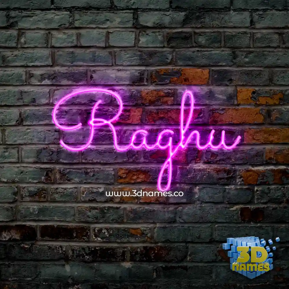 raghu in Pink Neon style - 3D name wallpaper raghu in Pink Neon style - 3D name wallpaper