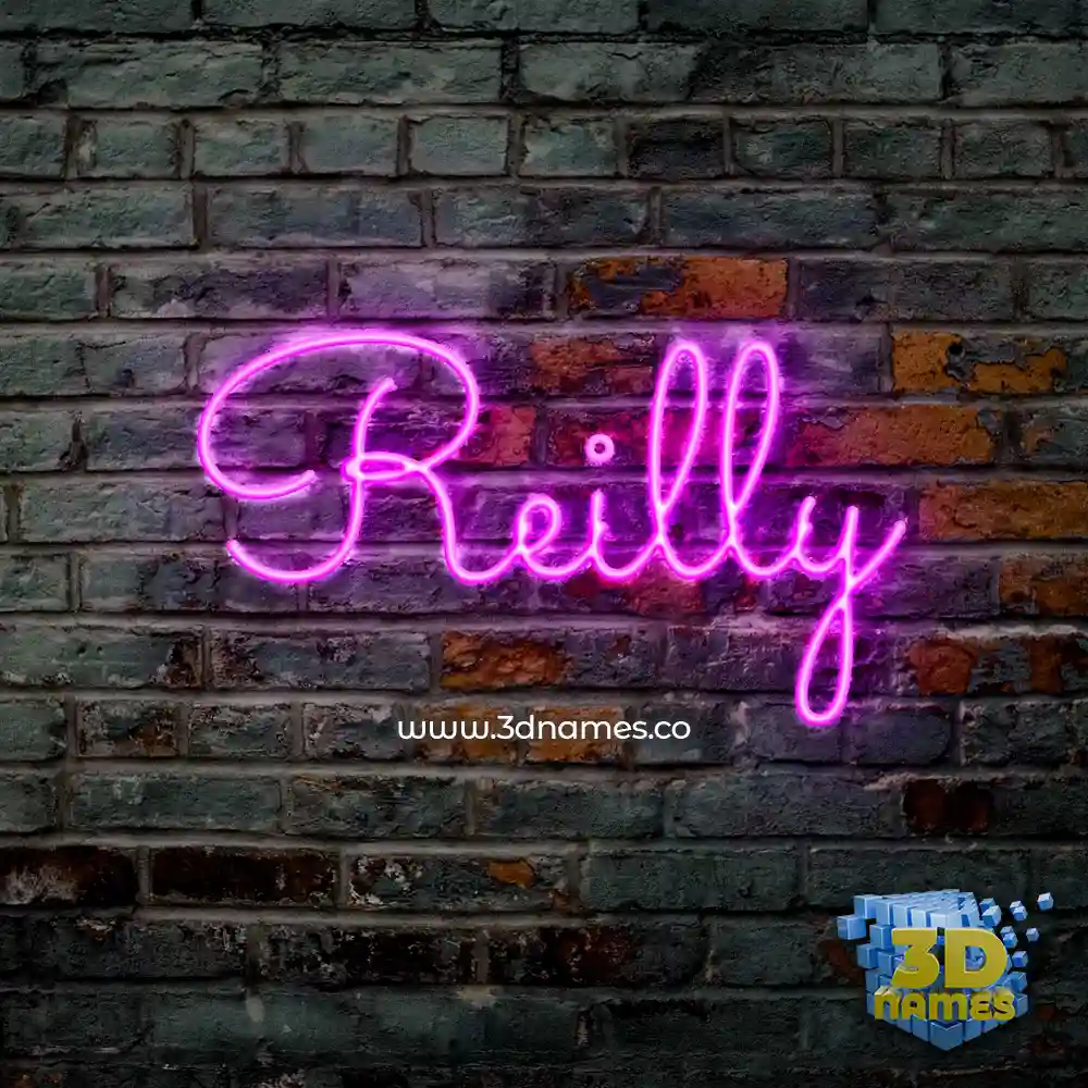 reilly in Pink Neon style - 3D name wallpaper reilly in Pink Neon style - 3D name wallpaper