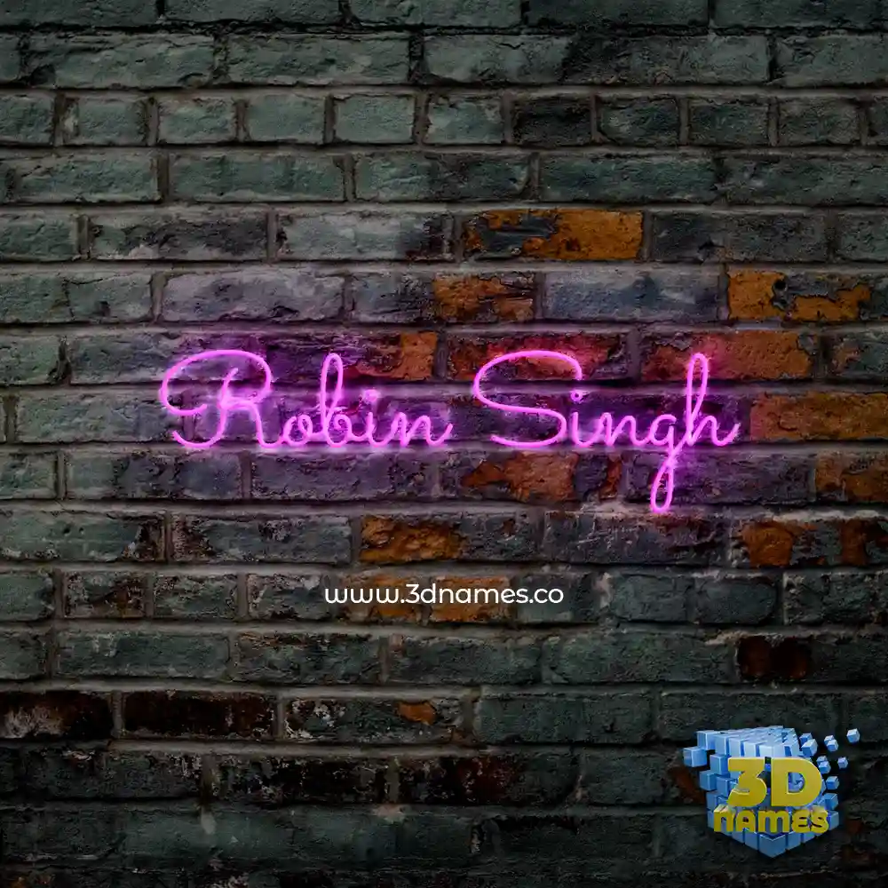 robin singh in Pink Neon style - 3D name wallpaper robin singh in Pink Neon style - 3D name wallpaper