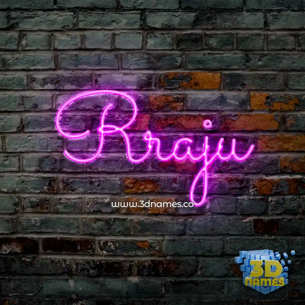 rraju in Pink Neon style - 3D name wallpaper rraju in Pink Neon style - 3D name wallpaper