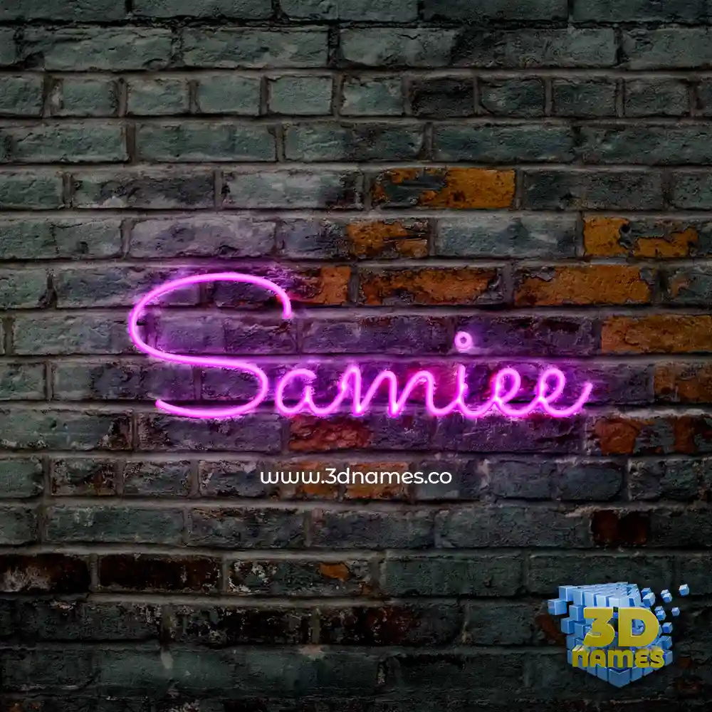 samiee in Pink Neon style - 3D name wallpaper samiee in Pink Neon style - 3D name wallpaper