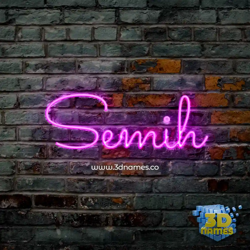 semih in Pink Neon style - 3D name wallpaper semih in Pink Neon style - 3D name wallpaper