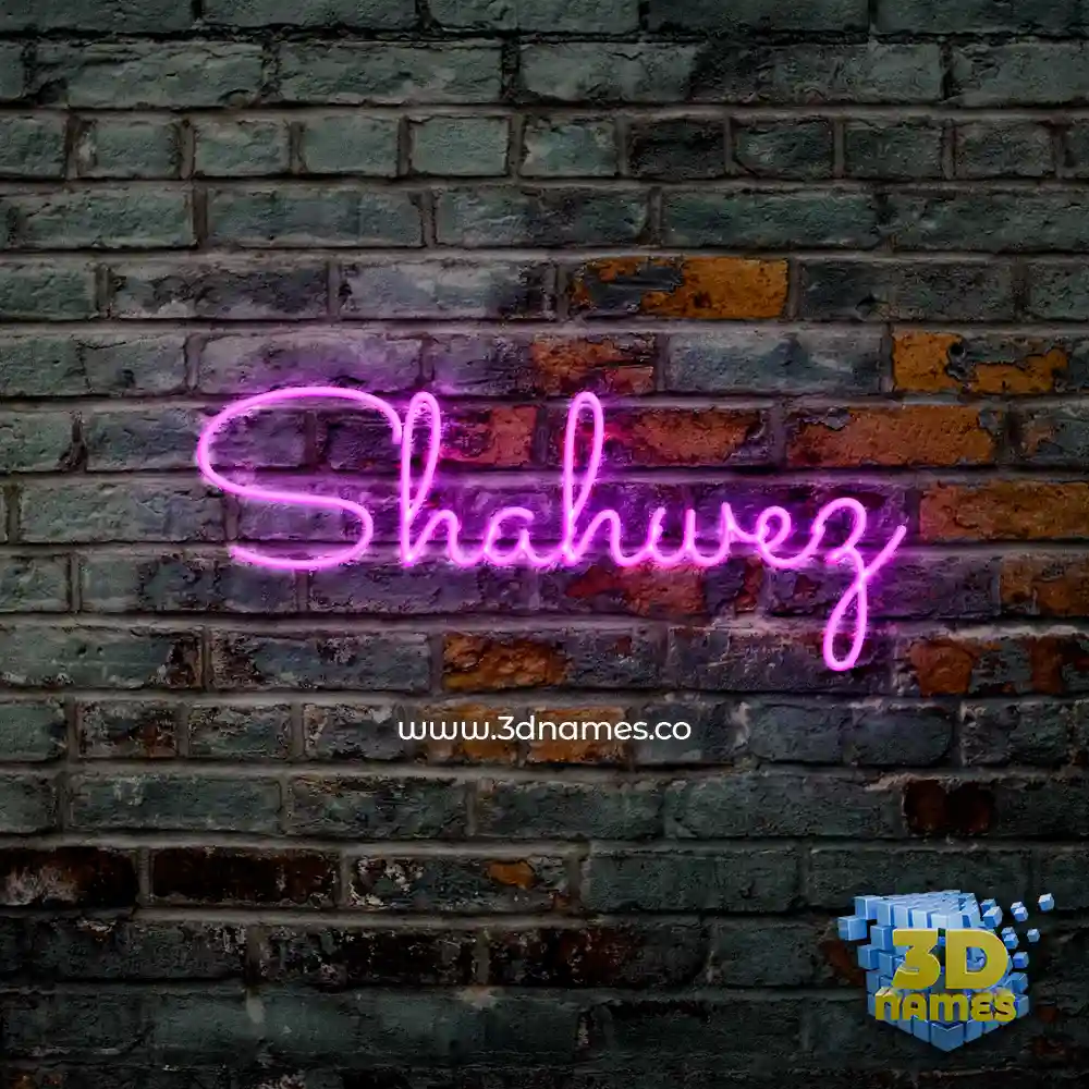 shahwez in Pink Neon style - 3D name wallpaper shahwez in Pink Neon style - 3D name wallpaper