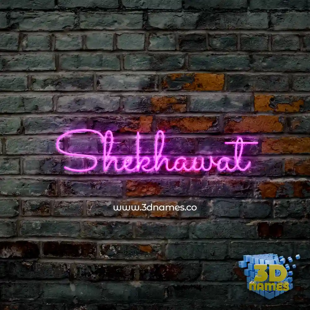shekhawat in Pink Neon style - 3D name wallpaper shekhawat in Pink Neon style - 3D name wallpaper