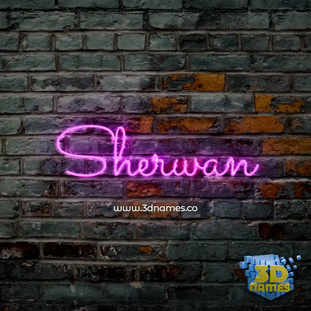 sherwan in Pink Neon style - 3D name wallpaper sherwan in Pink Neon style - 3D name wallpaper