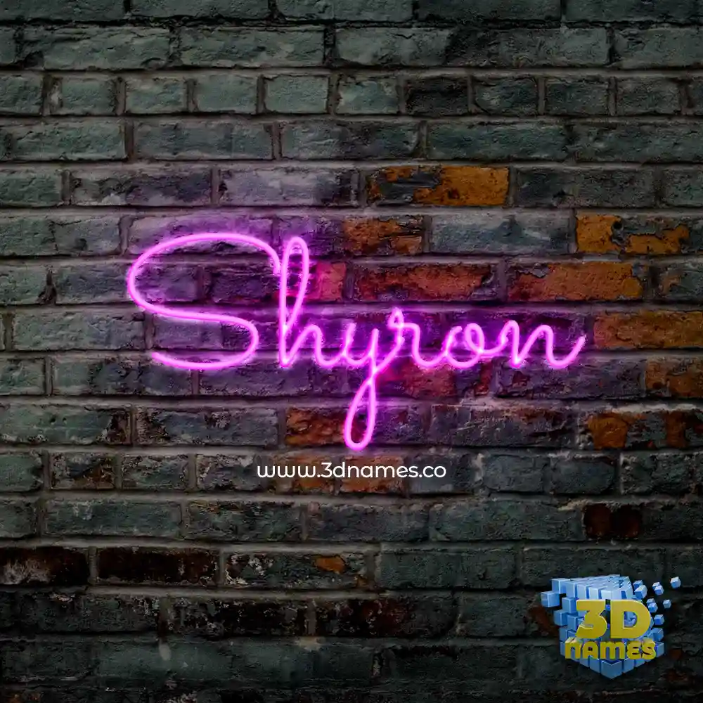shyron in Pink Neon style - 3D name wallpaper shyron in Pink Neon style - 3D name wallpaper
