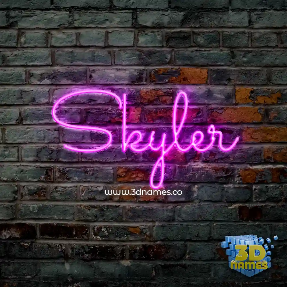 skyler in Pink Neon style - 3D name wallpaper skyler in Pink Neon style - 3D name wallpaper