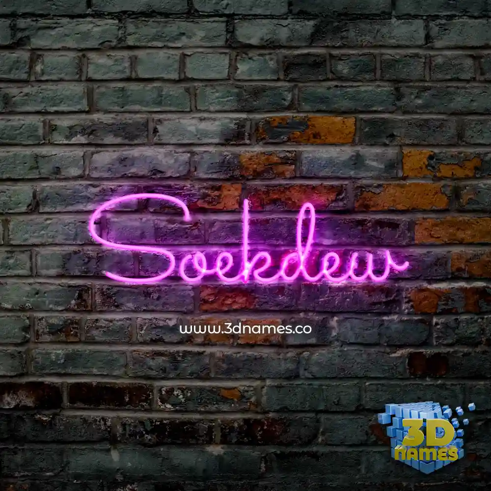 soekdew in Pink Neon style - 3D name wallpaper soekdew in Pink Neon style - 3D name wallpaper