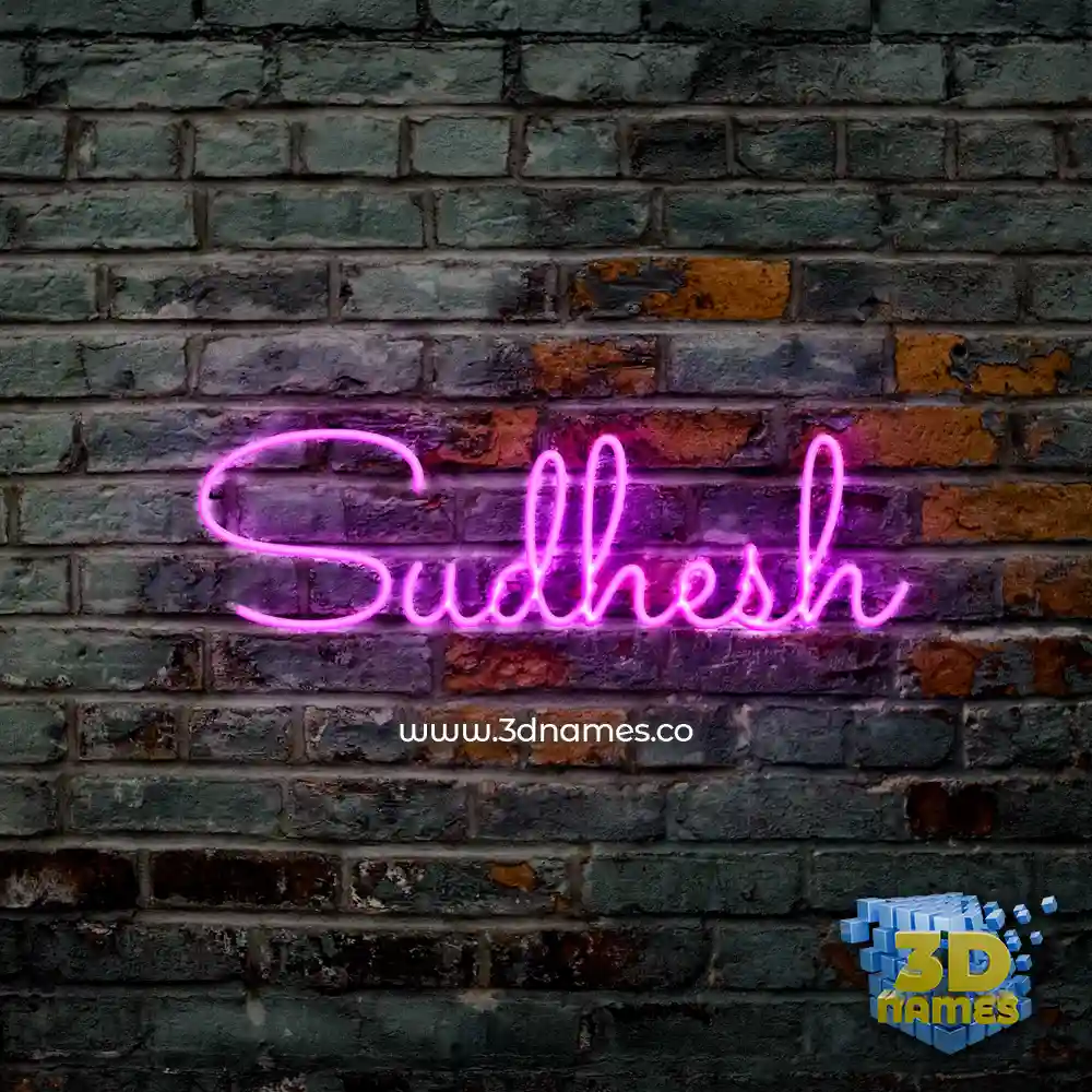 sudhesh in Pink Neon style - 3D name wallpaper sudhesh in Pink Neon style - 3D name wallpaper