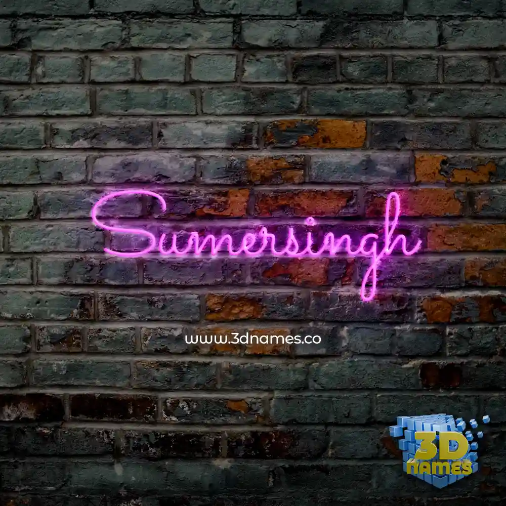 sumersingh in Pink Neon style - 3D name wallpaper sumersingh in Pink Neon style - 3D name wallpaper
