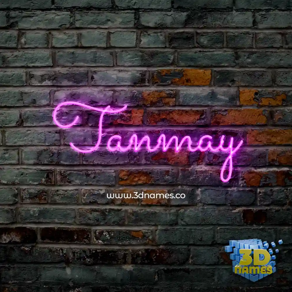 tanmay in Pink Neon style - 3D name wallpaper tanmay in Pink Neon style - 3D name wallpaper