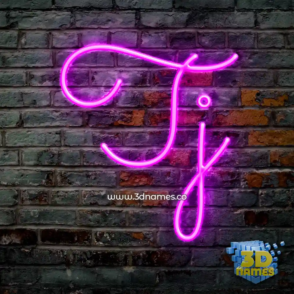 tj in Pink Neon style - 3D name wallpaper tj in Pink Neon style - 3D name wallpaper