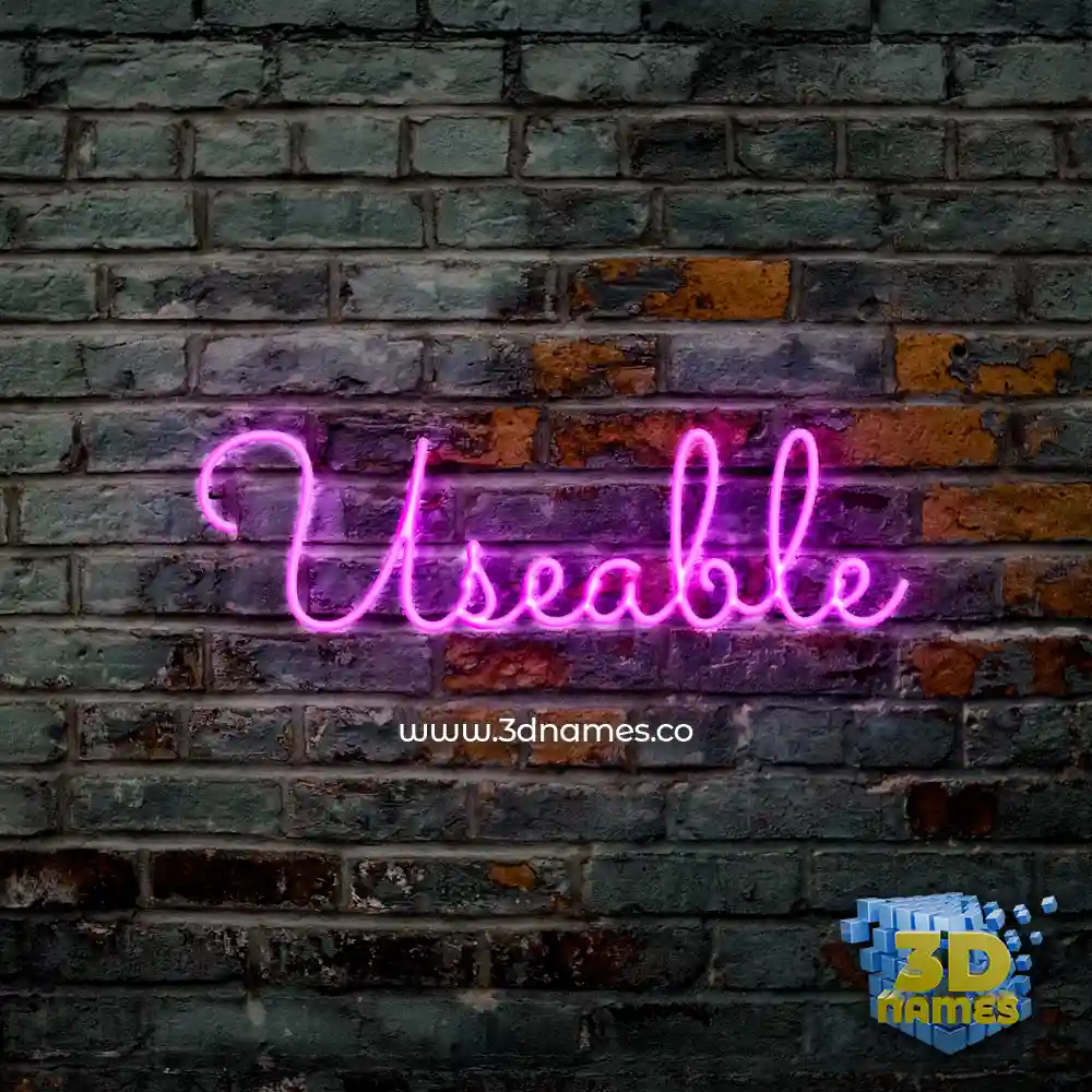 useable in Pink Neon style - 3D name wallpaper useable in Pink Neon style - 3D name wallpaper