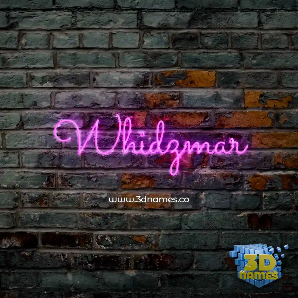 whidzmar in Pink Neon style - 3D name wallpaper whidzmar in Pink Neon style - 3D name wallpaper
