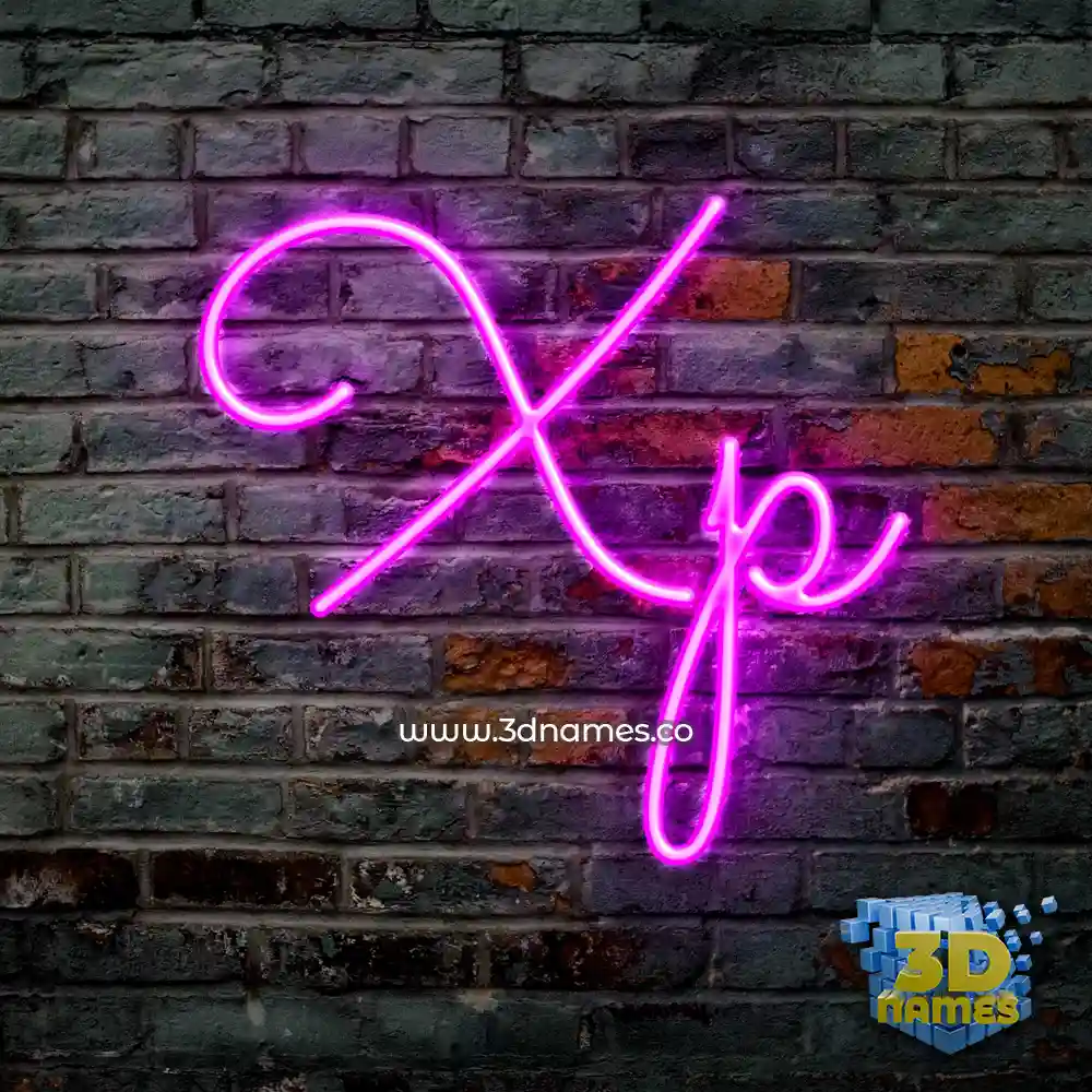 xp in Pink Neon style - 3D name wallpaper xp in Pink Neon style - 3D name wallpaper