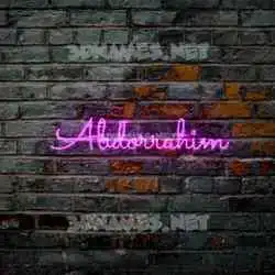 abdorrahim in Pink Neon style - 3D name wallpaper
