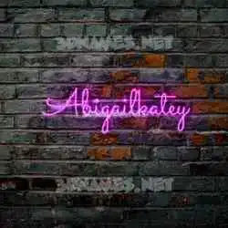 abigailkatey in Pink Neon style - 3D name wallpaper