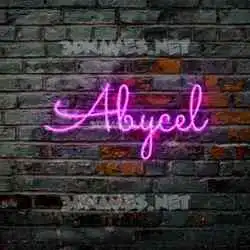 abycel in Pink Neon style - 3D name wallpaper