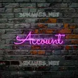 account in Pink Neon style - 3D name wallpaper