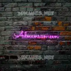 adnansameen in Pink Neon style - 3D name wallpaper