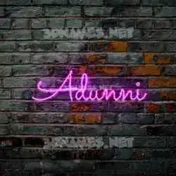 adunni in Pink Neon style - 3D name wallpaper