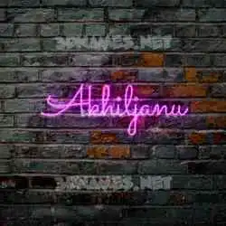 akhiljanu in Pink Neon style - 3D name wallpaper