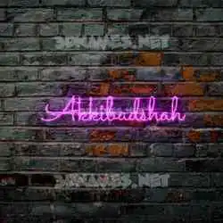 akkibadshah in Pink Neon style - 3D name wallpaper