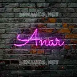 anar in Pink Neon style - 3D name wallpaper