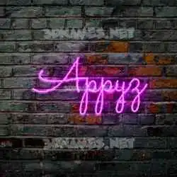 appyz in Pink Neon style - 3D name wallpaper
