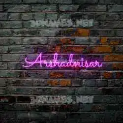 arshadnisar in Pink Neon style - 3D name wallpaper