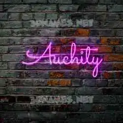 auchity in Pink Neon style - 3D name wallpaper