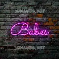 babes in Pink Neon style - 3D name wallpaper