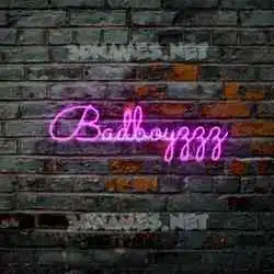 badboyzzz in Pink Neon style - 3D name wallpaper