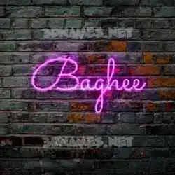 baghee in Pink Neon style - 3D name wallpaper