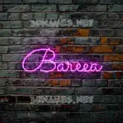 bareea in Pink Neon style - 3D name wallpaper