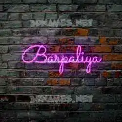 barpaliya in Pink Neon style - 3D name wallpaper
