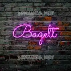 bazelt in Pink Neon style - 3D name wallpaper
