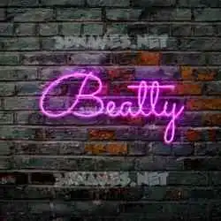 beatty in Pink Neon style - 3D name wallpaper