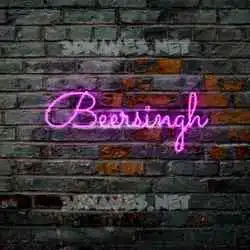 beersingh in Pink Neon style - 3D name wallpaper